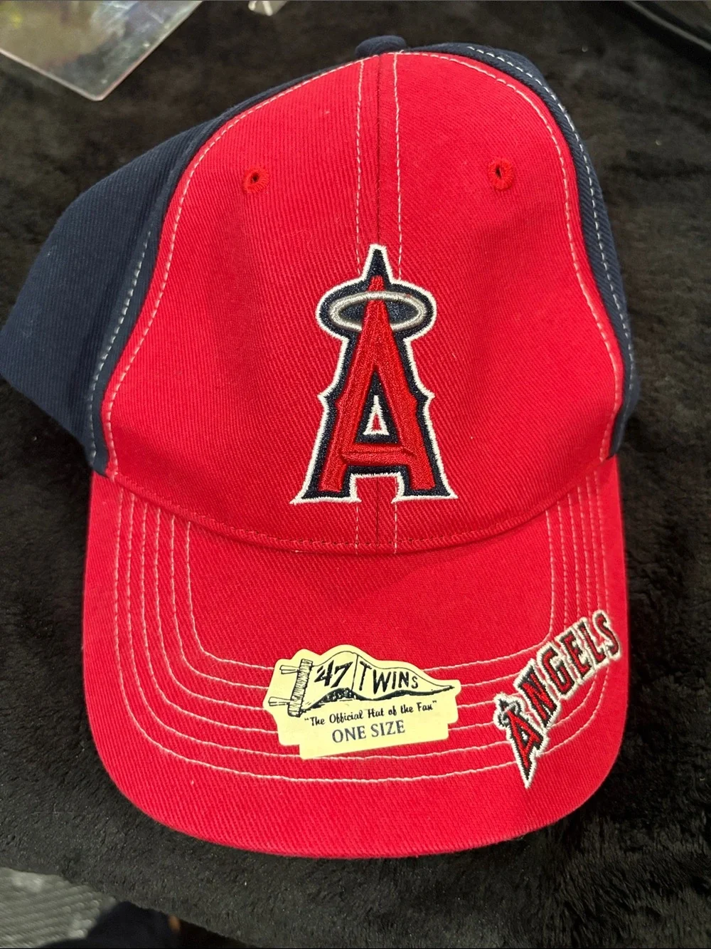 Los Angeles Angels Red & Navy Baseball Cap